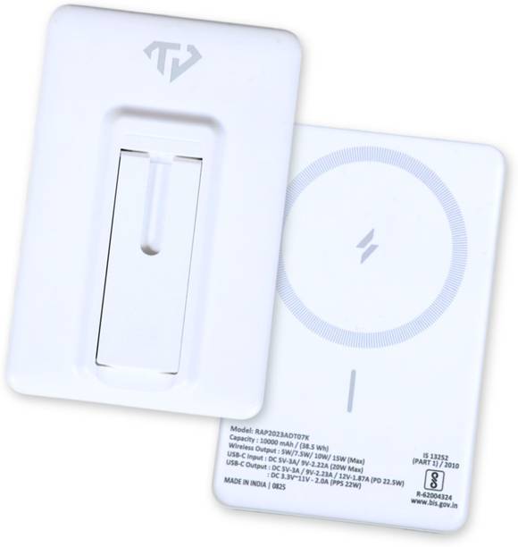 True Desire 10000 mAh 22.5 W Wired & Wireless With MagSafe Mini Pocket Size Power Bank