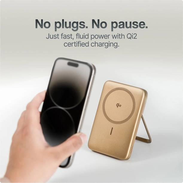 FIREBEAT 10000 mAh 15 W Wired & Wireless With MagSafe Ultra Compact Pocket Size Power Bank