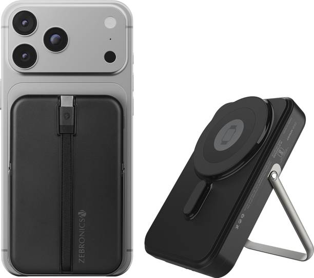 ZEBRONICS 10000 mAh 22.5 W Wired & Wireless With MagSafe Power Bank