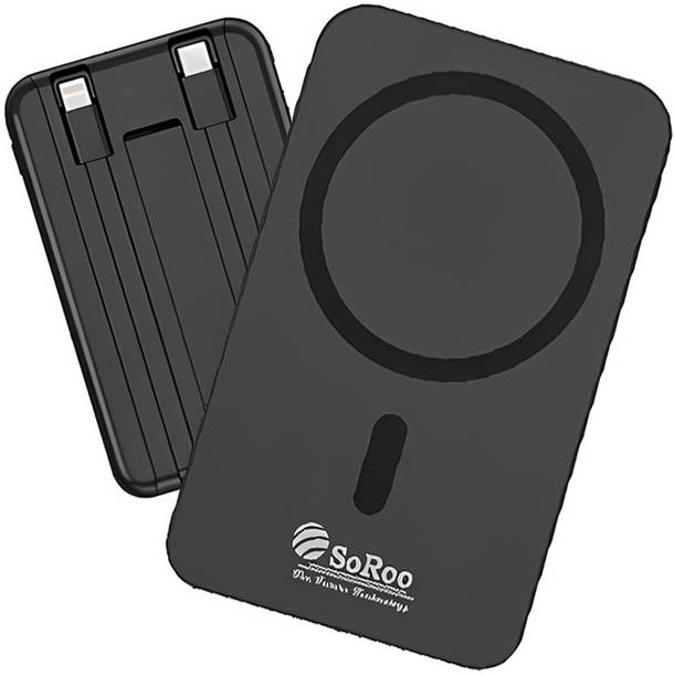 Soroo Future 10000 mAh 30 W Wired & Wireless Compact Pocket Size Power Bank