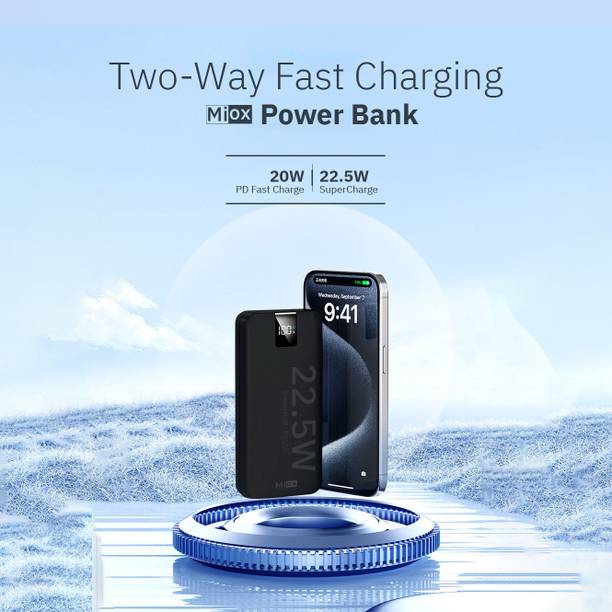 MIOX 20000 mAh 22 W Compact Power Bank