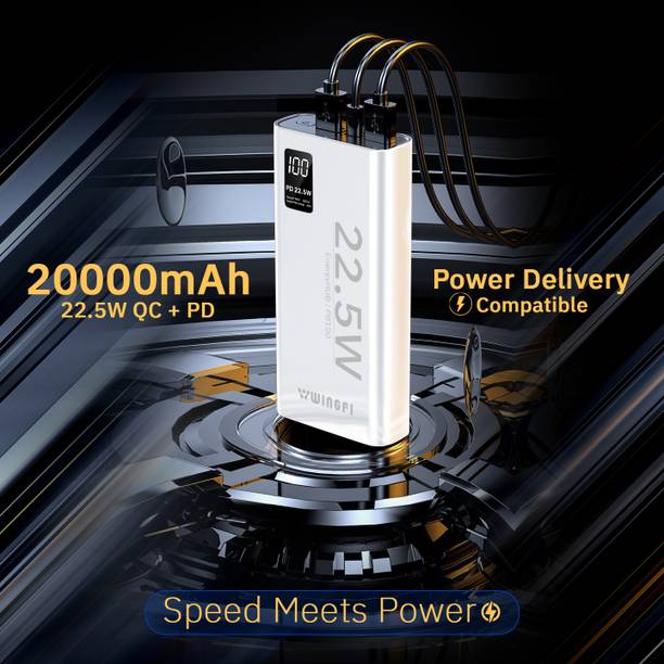 WINgFI 20000 mAh 22.5 W Ultra Slim Pocket Size Power Bank
