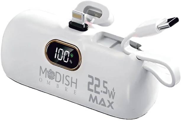 ModishOmbre 5000 mAh 22.5 W Mini Pocket Size Power Bank
