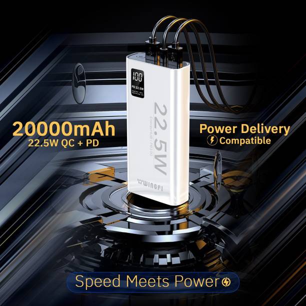 reditor 20000 mAh 22.5 W Compact Power Bank