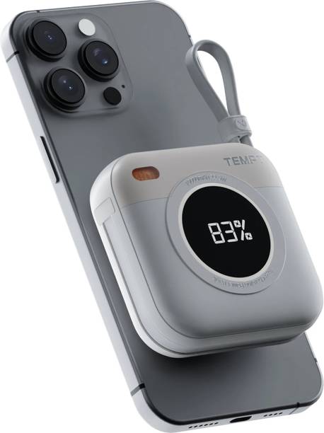 TEMPT 10000 mAh Wired & Wireless With MagSafe Compact Pocket Size Power Bank