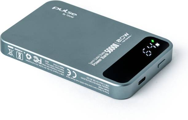 Tekne 5000 mAh 20 W Wired & Wireless With MagSafe Compact Pocket Size Power Bank