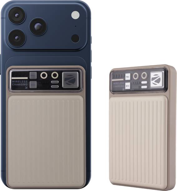 ZEBRONICS 10000 mAh 22.5 W Wired & Wireless With MagSafe Compact Pocket Size Power Bank