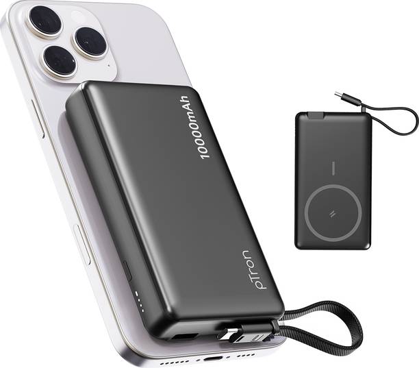 PTron 10000 mAh 22.5 W Wireless With MagSafe Compact Pocket Size Power Bank