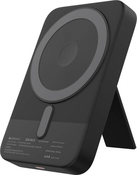 ZEBRONICS 10000 mAh With MagSafe Power Bank