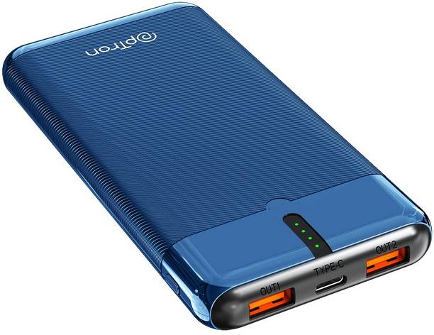 PTron 10000 mAh 22.5 W Compact Power Bank (Blue, Lithium Polymer,
