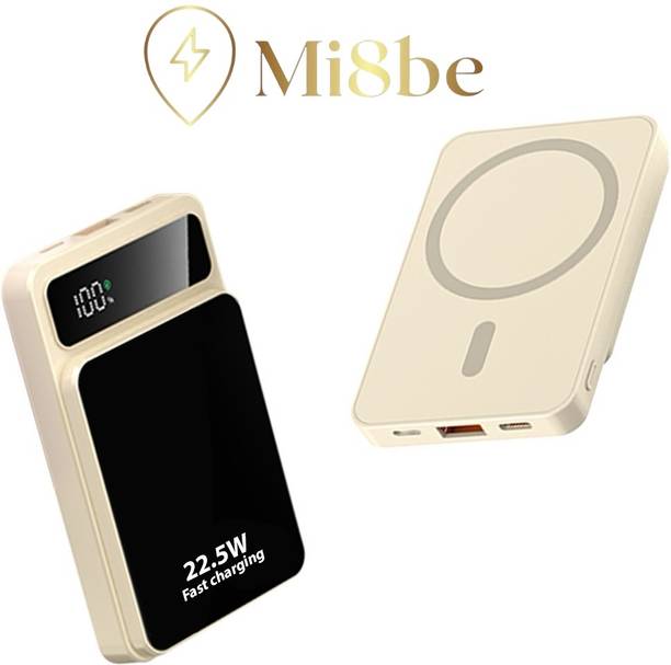 MI8BE 10000 mAh 22.5 W Wired & Wireless Mini Pocket Size Power Bank