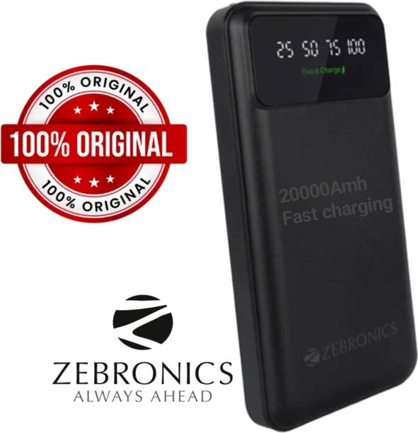 ZEBRONICS 20000 mAh Power Bank