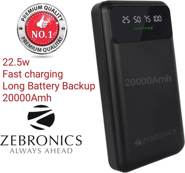 ZEBRONICS 20000 mAh 22.5 W Power Bank