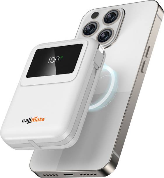 Callmate 10000 mAh 23 W Wireless With MagSafe Compact Pocket Size Power Bank