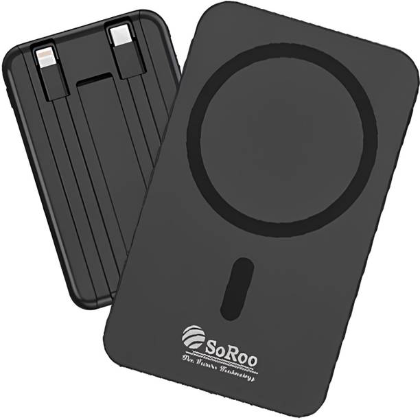 Soroo Future 10000 mAh 30 W Wired & Wireless Compact Pocket Size Power Bank