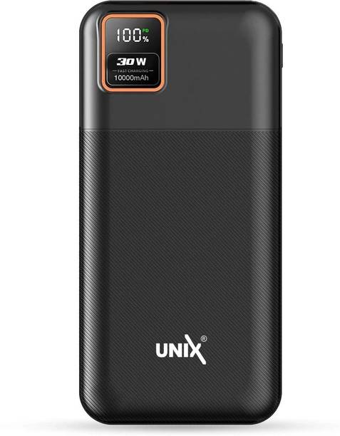 Unix 10000 mAh 30 W Compact Pocket Size Power Bank