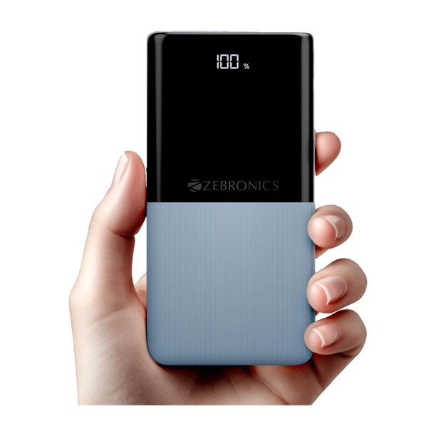 ZEBRONICS 10000 mAh 22.5 W Slim Pocket Size Power Bank
