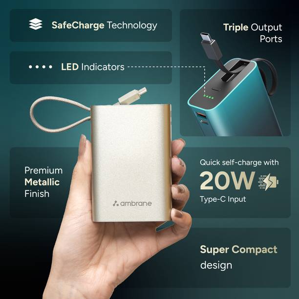 Ambrane 20000 mAh 22.5 W Power Bank