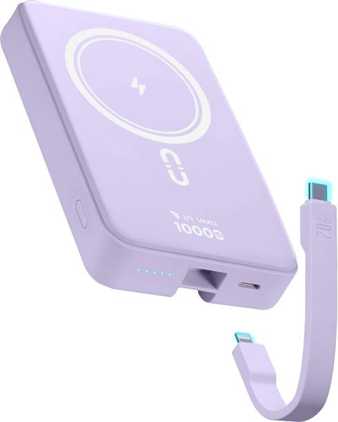 DR VAKU 10000 mAh 15 W Wired & Wireless With MagSafe Mini Pocket Size Power Bank