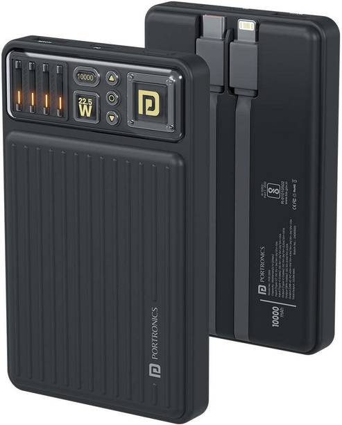 Portronics 10000 mAh 22.5 W Compact Pocket Size Power Bank