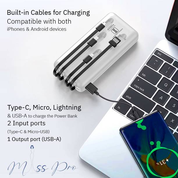 misspro 20000 mAh 20 W Compact Power Bank