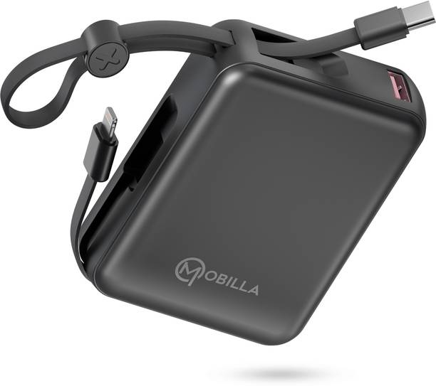 Mobilla 10000 mAh 27 W Compact Pocket Size Power Bank