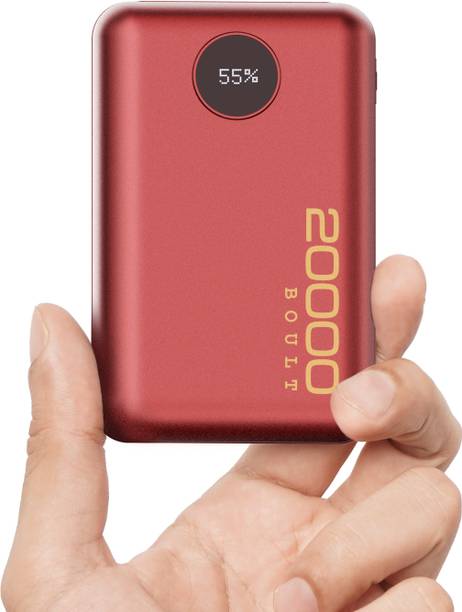 Goboult V20 20000 mAh 22.5 W Power Bank (Red, Lithium Polymer, Fa