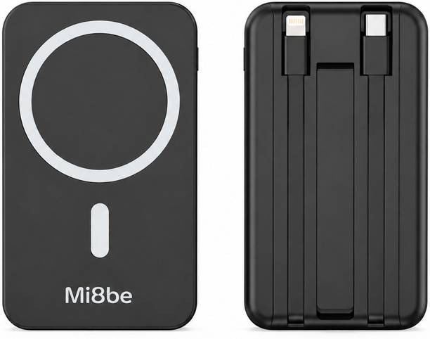 MI8BE 10000 mAh 22.5 W Wired & Wireless With MagSafe Compact Pocket Size Power Bank
