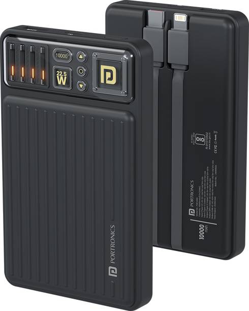 Portronics 10000 mAh 22.5 W Mini Pocket Size Power Bank