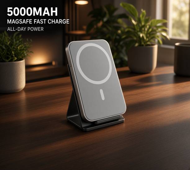 Marvic 5000 mAh 16 W Wireless With MagSafe Mini Pocket Size Power Bank