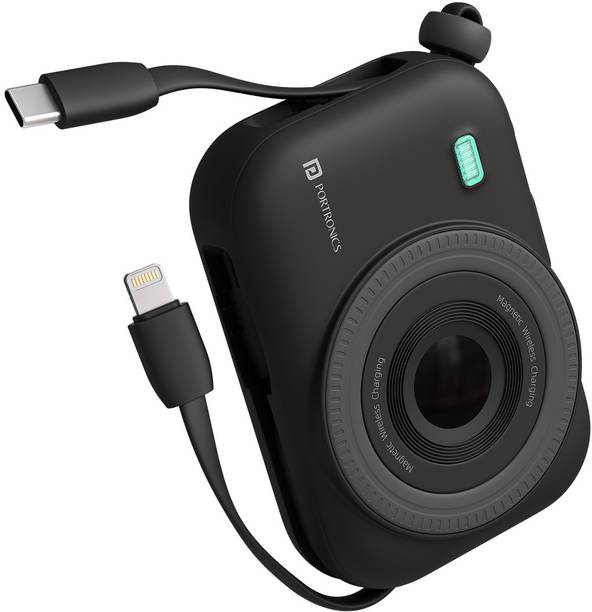 Portronics 10000 mAh 22.5 W Wired & Wireless Compact Pocket Size Power Bank