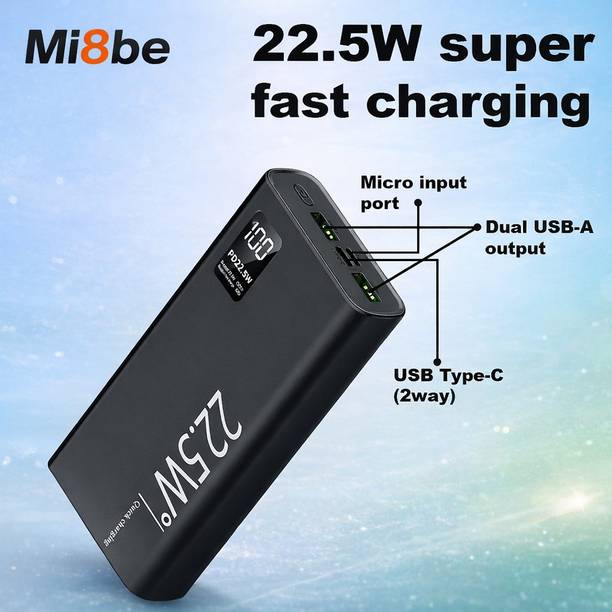 MI8BE 200000 mAh 22.5 W Compact Pocket Size Power Bank