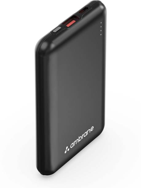 Ambrane 10000 mAh Power Bank (22.5 W, Power Delivery 3.0, Quick Charge 3.0)