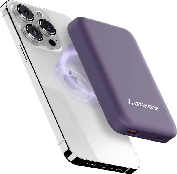 Ambrane 10000 mAh 22.5 W Wireless With MagSafe Power Bank
