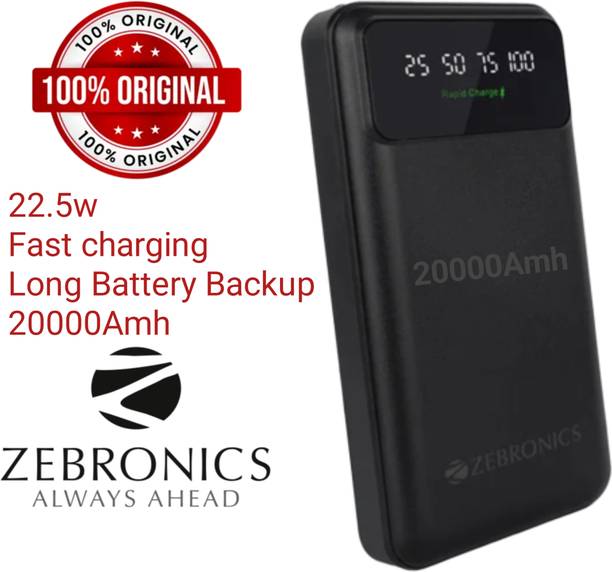 ZEBRONICS 20000 mAh Power Bank