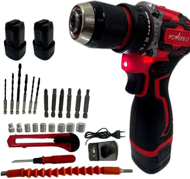 PowerBilt CORDLESS BRUSHLESS DRILL 16.8V LI-ION BATTERY & CHARGER,45 NM MAX TORQUE Drywall Screw Gun