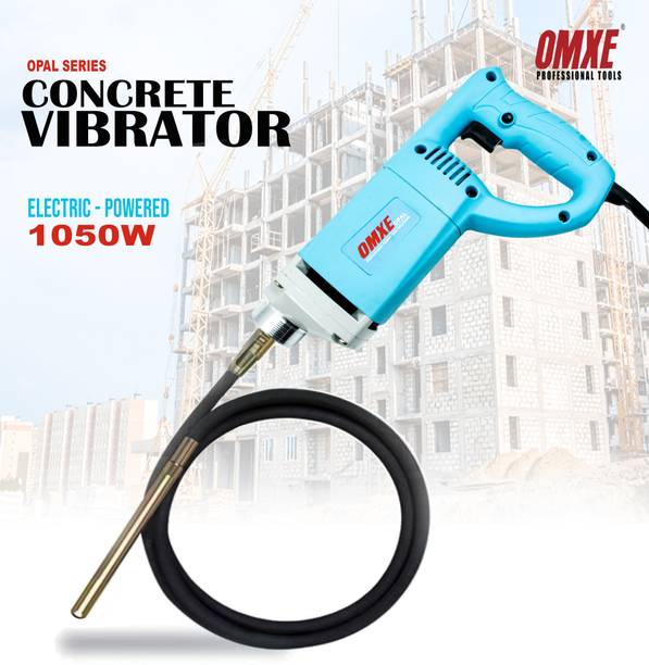 OMXE 1050W Electric Concrete Vibrator with 1.5m Shaft A...