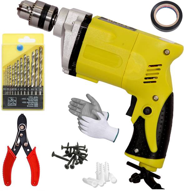 Digital Craft 10MM Electric Drill Machine 300W,13Pc HSS...