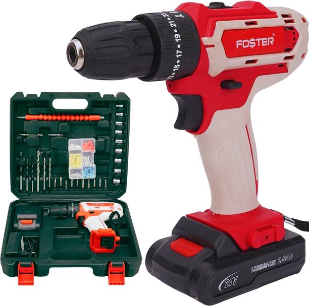 FOSTER FK 38-21 21V CORDLESS 38 Pcs Screwdriver dual speed drill machine hand tool kit 21V Battery Cordless Screwdriver Machine Drywall Screw Gun