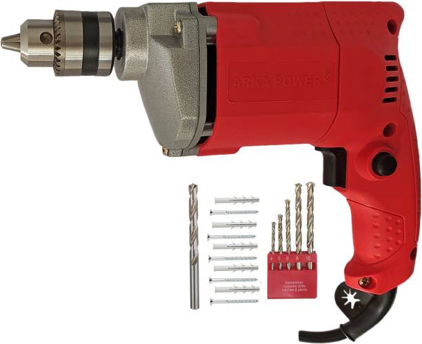 DUMDAAR 6-Month Warranty Electric drill machine with 5pc Masonry 1pc Hss bit and 5pc Screw+5pc Gitti set Hammer Drill
