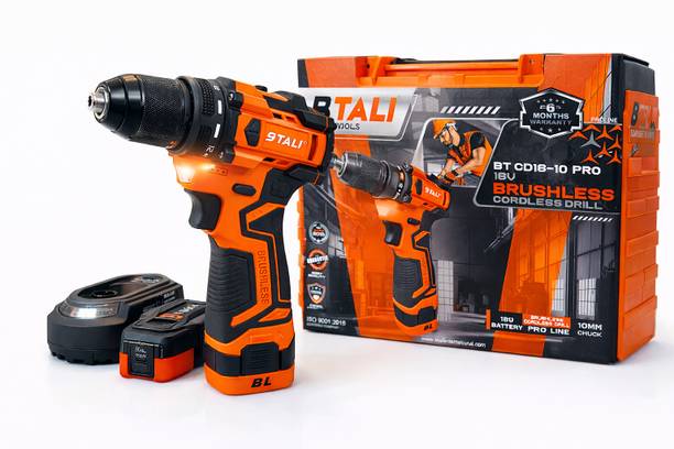 Mat max CORDLESS BRUSHLESS DRILL 16V LI-ION BATTERY & CHARGER 45NM MAX TORQUE BT CD16-10 PRO Collated Screw Gun