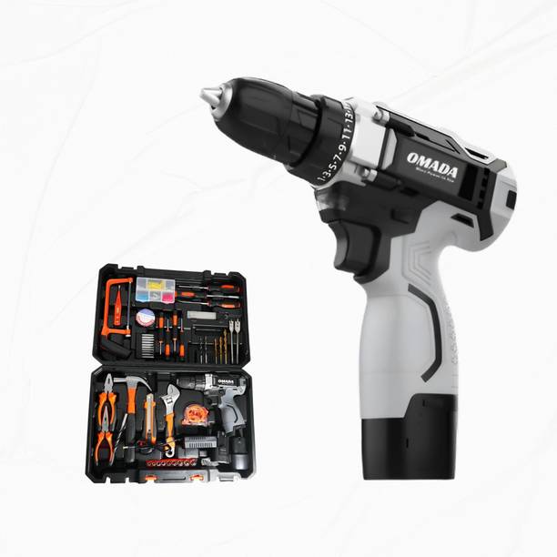 Omada Professional Tool Kit with 16.8V Impact DrillChuck 10mm, Speed upto 1550 RPM Cordless Drill