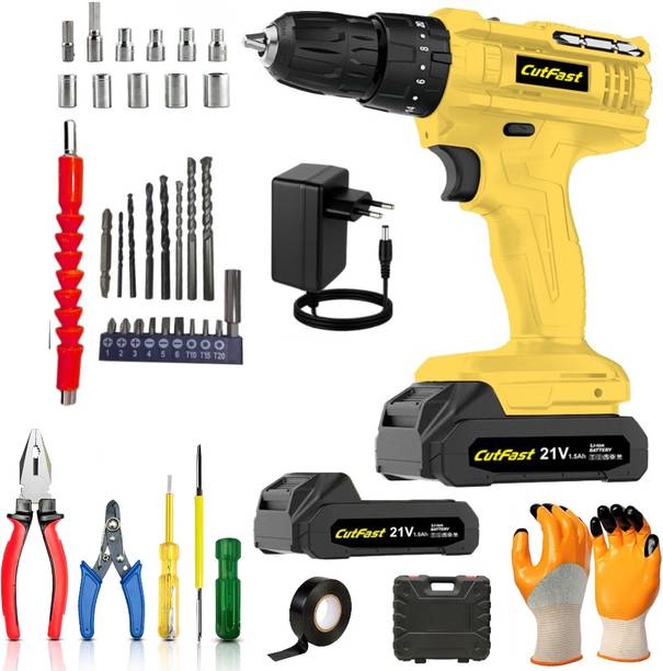 RanPra Ultimate 21V Heavy-Duty Power Drill Set – Dual Battery System with 5PCS Tool Kit Power & Hand Tool Kit