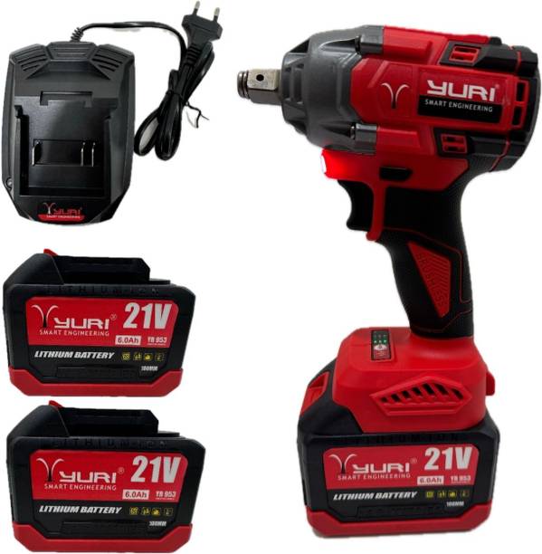 Shiv Enterprise YURI-954 CORDLESS BRUSHLESS IMPACT WRENCH 400NM TORQUE & 6.0AH 21 LI-ION BATTERY Collated Screw Gun
