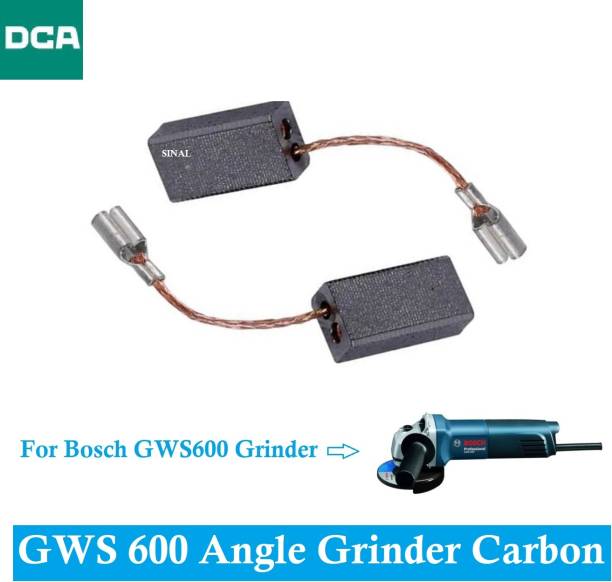 SINAL Carbon Brush Set (DCA Make) For Bosch Angle Grinder Model GWS 600 (CR118) Power &amp; Hand Tool Kit