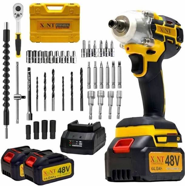 Hamid 48V Cordless 12.7mm (1/2") Impact Wrench, 450Nm Torque, Variable Speed Power & Hand Tool Kit