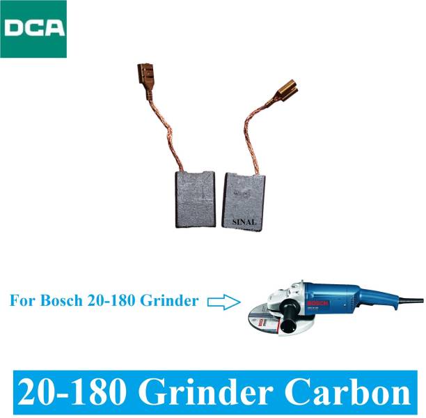 SINAL Carbon Brush Set (DCA Make) For Bosch Angle Grinder Model 20-180 (CR82) Power &amp; Hand Tool Kit