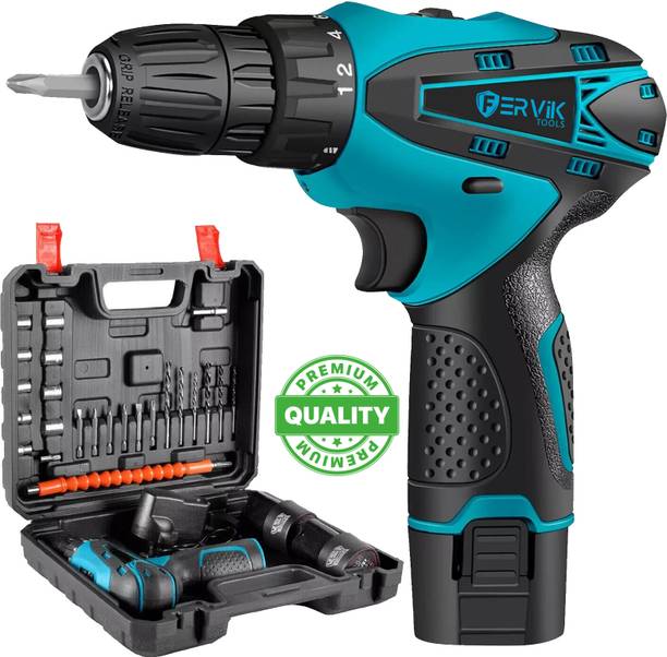 FERVIK FZ-CDS12 Cordless Drill Power & Hand Tool Kit