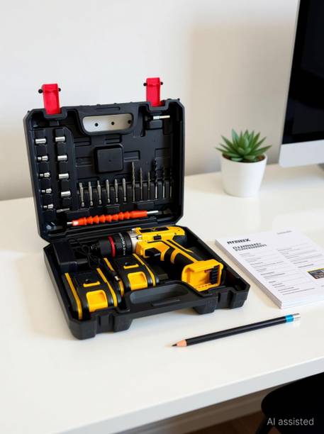 M-TREX FLYMAX CORDLESS DRILL KIT SET 21V LI-ION BATTERY,25NM MAX TORQUE & CHARGER FX-CD-21V Collated Screw Gun