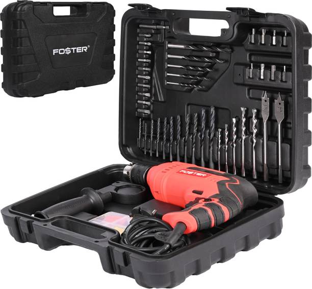FOSTER FK 21-13 Impact Drill Machine 13mm Tool Kit | 48 Pcs Copper Armature| Drill Bits Power & Hand Tool Kit